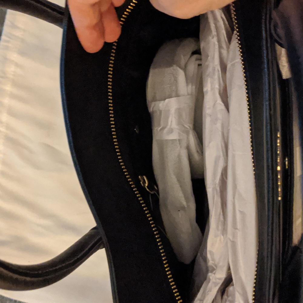 Kate Spade plaid satchel. - Picture 2 of 2